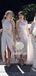 Elegant Halter Side Slit Mermaid Long Bridesmaid Dresses Online, SW1226