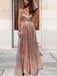 Elegant V-neck Sleeveless A-line Prom Dresses,SW1924