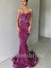 Sexy V-neck Spaghetti straps Sleeveless Mermaid Prom Dresses, SW1408