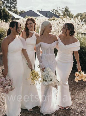 Simple Sweetheart Off-shoulder Mermaid Wedding Dresses, DB0220