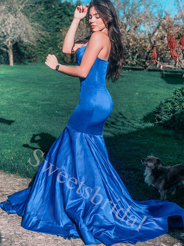 Elegant Sweetheart Sleeveless Mermaid Prom Dresses,SW1834