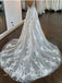 Sexy V-neck Spaghetti straps A-line Lace appique Wedding Dresses, DB0233