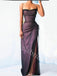 Elegant Strapless Sleeveless Side slit Mermaid Prom Dresses,SW1825