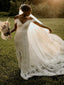 Mermaid Spaghetti Strap Lace Cheap Simple Wedding Dresses, WG198