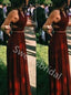 Elegant V-neck Two pieces A-line Prom Dresses,SW1745