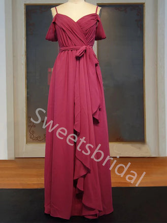 Elegant Off shoulder Sweetheart A-line Prom Dresses,SW1744