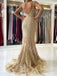 Sexy V-neck Sleeveles Lace applique Mermaid Prom Dresses,SWW1782