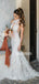 New Arrival Halter Mermaid Lace Simple Long Wedding Dresses, WG206