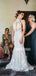 New Arrival Halter Mermaid Lace Simple Long Wedding Dresses, WG206
