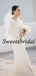 Pretty Vintage Long Sleeve Long Wedding Dresses Evening Dresses, WD1137