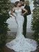 Sexy Sweetheart Sleeveless Mermaid Lace applique Wedding Dresses,DB0327