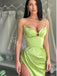 Sexy Sweetheart Sleeveless Side slit Mermaid Prom Dresses,SW1721