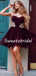 Sexy Spaghetti Strap Sweetheart Tulle A Line Short Homecoming Dresses, BTW245