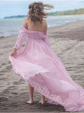 Elegant Strapless Off-shoulder A-line Prom Dresses,SW1837