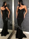 Sexy Sweetheart Sleeveless Spaghetti straps Mermaid Prom Dresses,SW1773