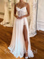 Sexy Sweetheart Spaghetti straps Side slit A-line Wedding Dresses, DB0202