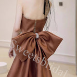 Elegant Strapless Sleeveless Mermaid Long Prom Dress,SW1941