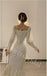 Elegant Off shoulderLong sleeves A-line Long Prom Dress,SW1982