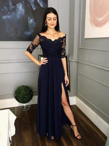 products/Half_Sleeves_Side_Slit_A_Line_Navy_Lace_Prom_Party_Dresses.jpg