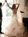 Lace Tulle A-line Romantic Long Bridal Wedding Dress RPD2103