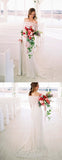 Off Shoulder Long Sleeve Lace Charming Wedding Dresses,DB0168
