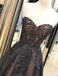 Pretty Sweetheart Lace Applique A Line Tulle Sweep Trailing Long Prom Dresses, MD400