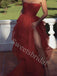 Elegant Sweetheart Side slit A-line Prom Dresses,SW1575