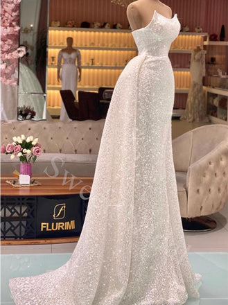 Elegant Sleeveless Scoop Mermaid Prom Dresses,SW1591