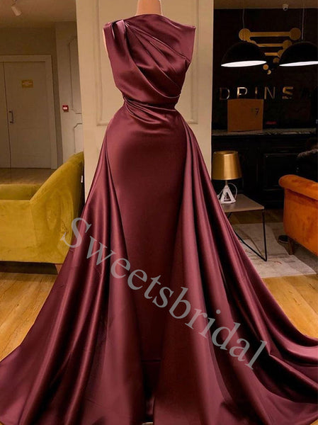 Elegant Jewel sleeveless Long Prom Dresses,SW1606