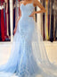 Elegant Sweetheart Sleeveless Mermaid Prom Dresses,SW1625