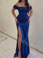 Elegant Off shoulder Sleeveless Mermaid Prom Dresses,SW1672