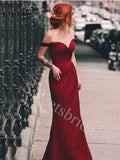 Sexy Sweetheart Off shoulder Sheath Prom Dresses,SW1668