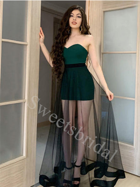 Sexy Sweetheart Sleeveless A -line Prom Dresses,SW1695