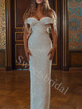 Elegant Sweetheart Off shoulder Mermaid Prom Dresses,SW1690