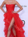 Elegant Sweetheart Side slit A-line Prom Dresses,SW1575