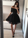 Sexy Off The Shoulder Tulle A Line Mini Short Homecoming Dress, BTW136