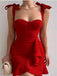 Sexy Mermaid Ruffle Sweetheart Bowknot Short Homecoming Dresses, BTW319