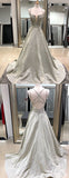 Shiny Sequin Rhinestoen Belt Spaghetti Strap Open Back Prom Dresses, DB1088