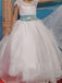 Short Sleeves Lace Cute Flower Girl Dresses GTE2113