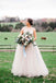 Simple Tulle One Shoulder Ball Gown Cheap Wedding Dresses ,DB0157