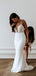 Stunning Lace Shiny Beads Spaghetti Strap Mermaid Fashion Wedding Dresses,DB0179