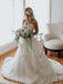 Sweetheart Strapless Lace Satin Ball Gown Wedding Dresses ,DB0171