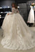 Gorgeous Off The Shoulder Long Sleeves Ball Gown Lace Wedding Dresses ,MD371