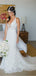 Lace V Neck Mermaid Bridal Long Wedding Dresses RPD2107