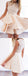 Elegant Round Neck Lace Top A Line With Ruffle Short Homecoming Dress, BTW200