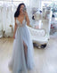 Sexy Deep V Neck  Popular Evening Formal Long Embellishment Prom Dress DPB154