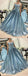 Charming Light Blue Applique Long Evening Prom Dresses, BW0607