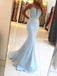 Strapless Sweetheart Neck Beaded Bodice Mermaid Prom Dresses DPB118