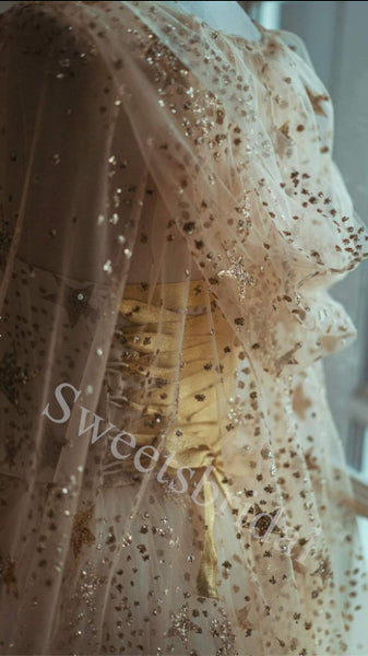 Elegant Sweetheart Sleeveless A-line Long Prom Dress,SW1965