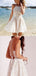 Simple Halter Lace Up Open Back A Line Short Homecoming Dress, BTW173